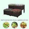 4 Piece Raised Garden Bed with Legs Planter Box Brown for Growing Flowers Herbs Vegetables Durable Wood Design with Elevated Su