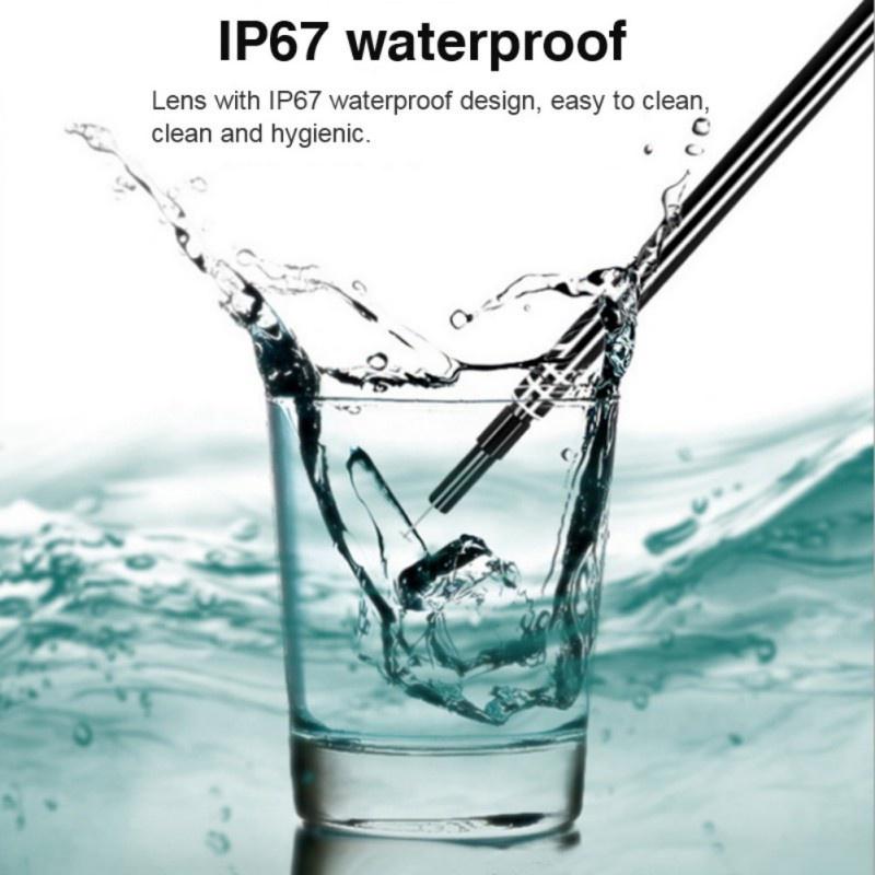 3 In 1 USB Endoscope HD Visual Ear Cleaning Earpick Spoon with 6 LED Light Ear Cleaning Tools