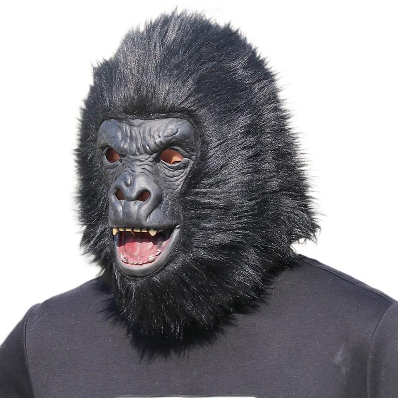 Halloween Gorilla Maske 3D Reißzähne Latex Vollkopf Kostüm Party Cosplay