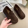 Lazy One-pedal Flat-soled Single Shoes Women's Autumn 2025 Texture Loafers Bag Head Retro Versatile Birkenstocks Women