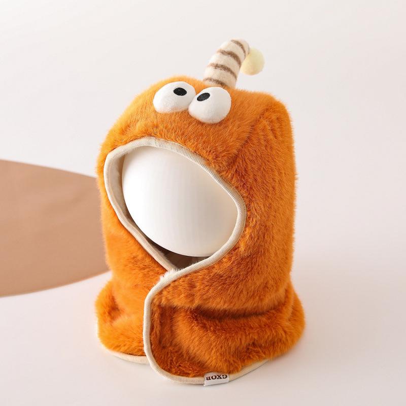 Plush Winter Baby Hat with Scarf - Thick, Warm, Windproof, and Ear-Protecting