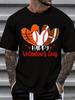 Feliz Día de San Valentín Corazón Deportivo Baloncesto Béisbol Fútbol Camiseta Para Unisex