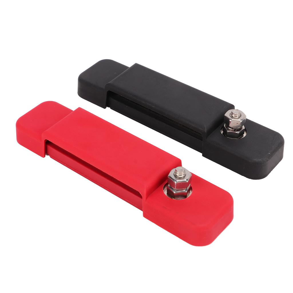 12 Terminal Power Distribution Block Bus Bar with Protective Cover 48V DC 180A for Cars RVs Ships Ya