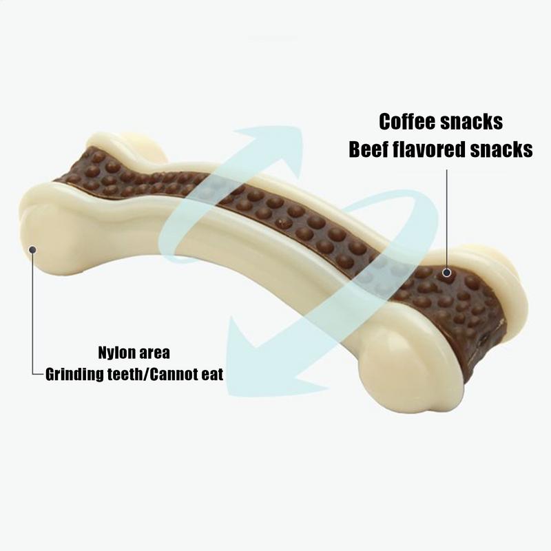 Dog Bone Toy Interactive Cleaning Teeth Boredom Relief Interactive Teething Training Bone Chewing For Small Medium Large Breed