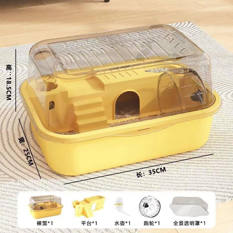 Large Luxury Hamster Cage Acrylic Hamster House Spacious Villa for Golden Hamster Pet Supplies