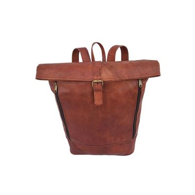 Leather Backpack Shoulder Bag 17" Laptop Rucksack Office School Handbags Rolltop
