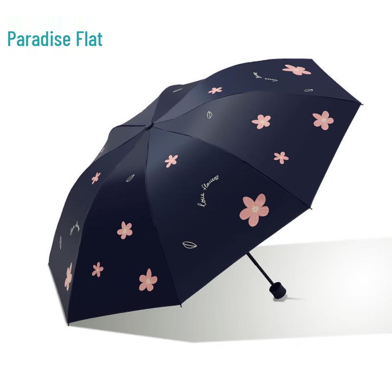 Paradise Umbrella Portable Sun & Rain Folding Umbrella