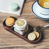 3-Compartment Wooden Plate Small Japanese Sushi Plate Wood Nuts Snacks Serving Tray Sauce Dish Appetizers Plat for Restaurant