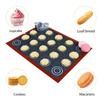 Non-stick Macaroon Puff Baking Mat Reusable Oven Liners Perforated Silicone Baking Mat  Macaron
