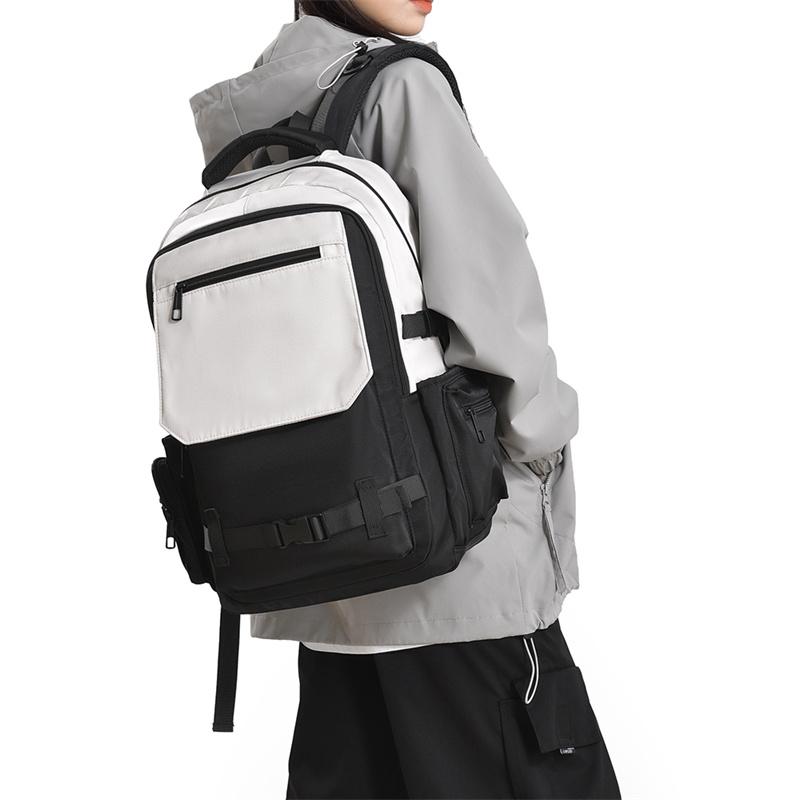Large Capacity Backpack Junior High School Student Schoolbag Unisex Computer Bag Travel Backpack