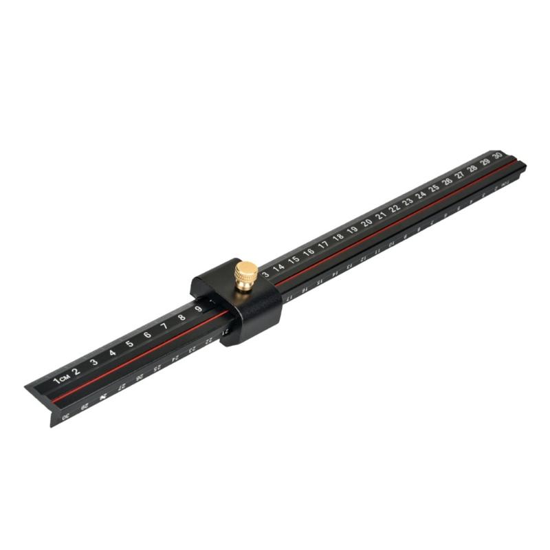 Precision L Type Adjustable Stop Scriber Multifunctional L Shape Ruler with Adjustable Limit for Accurate Line Drawing
