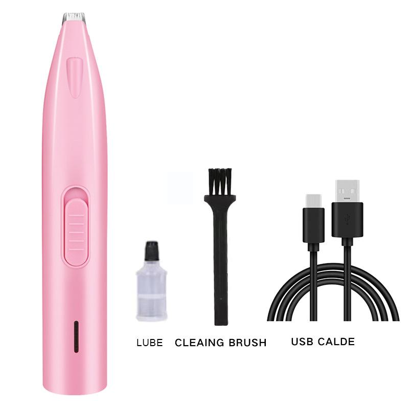 1Pc Portable Dog Paw Trimmer with Led Light Rechargeable Cordless Nail Grinder Shaver for Cats And Other Pets Nail Grooming Tool