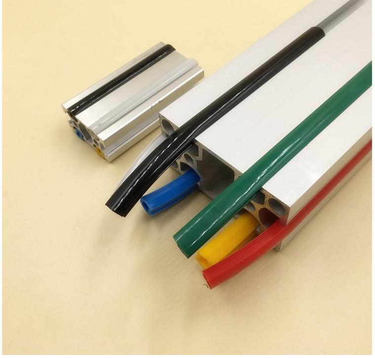 1 Meter 20/30/40/50 Serie 6mm/8mm /10mm Flachdichtung für 2020 Aluminiumprofil weiche Nutabdeckung/Plattenhalter C-Beam Maschine