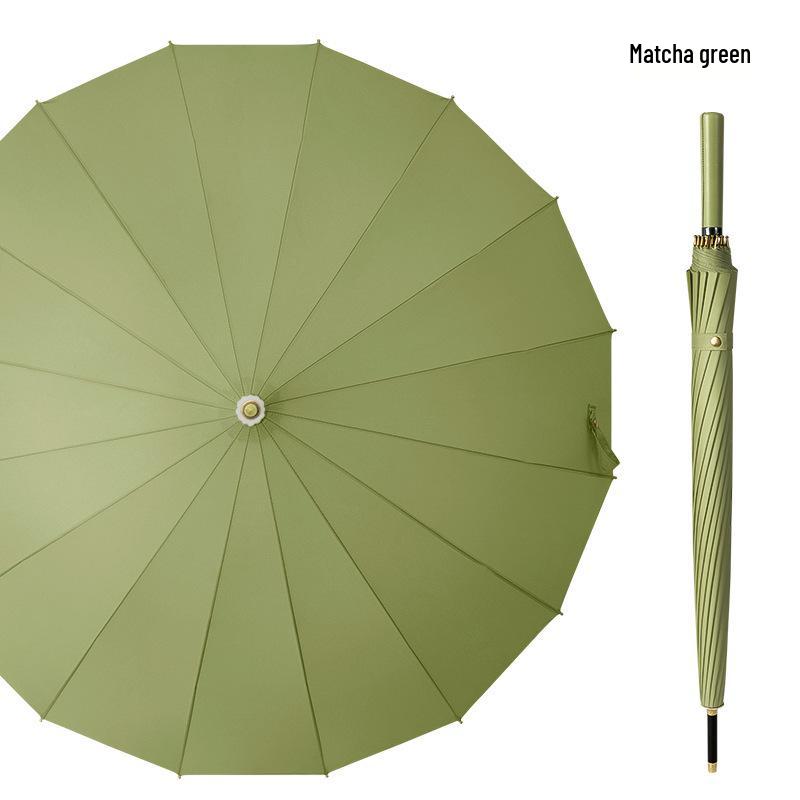 24-Rib Windproof Extra-Large Automatic Umbrella, Long Handle, for Men and Women, Customizable Logo