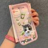 Cute Matcha Cat Pattern 2in1 Clear Phone Case For Samsung Galaxy S26 Ultra S25 S23 FE S24 S22 A57 A37 A55 A54 A36 A35 A16 Cover