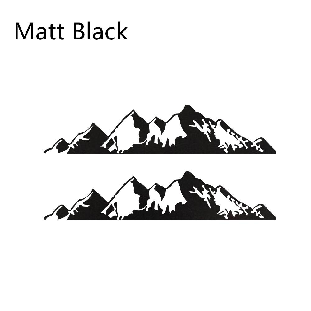 2PCS Car Stickers For Jeep Renegade Liberty Patriot Wrangler JK Grand Cherokee Rubicon Compass Vinyl Mountain Decals Accessories