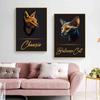 Cats Breeds Balinese Chausie Cheetoh Cat Portrait Poster Canvas Painting Abstract Animal Pet Wall Picture Living Room Home Decor