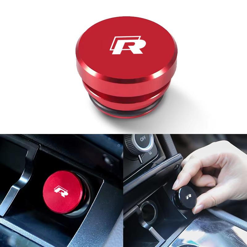 2026 Chaud Pour Volkswagen VW Pour Volkswagen VW Rline R Line Touareg Badge POLO Jetta Golf GTI Passat 1PC Bouchons Anti-poussière en Aluminium
