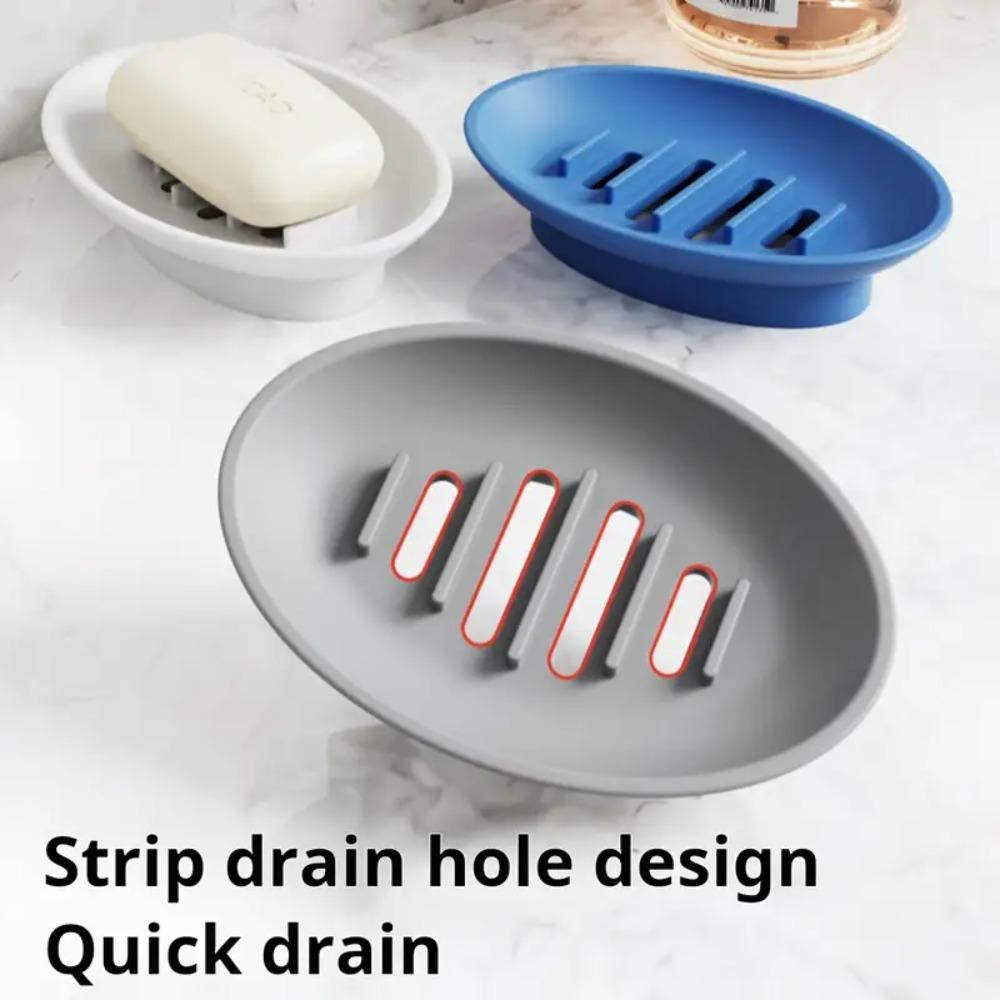 Silicone Soap Box Storage Bathroom Drain Rack Student Dormitory Soap Holder Household Organizer Bathroom Accessories Soap Case