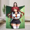 High School DxD  Blankets  Super Soft Comfortable Plush Bedding Throws For Children Bedroom Flannel Bedspread Bed Cover
