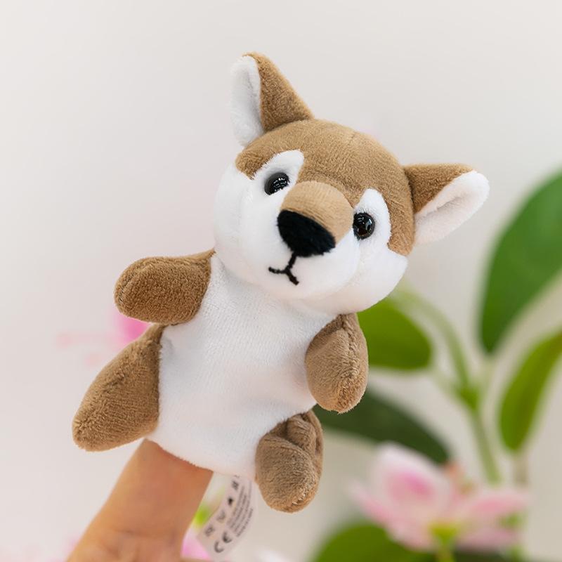 Forest Animal Finger Doll Panda Plush Toy Children Ocean Shark Doll
