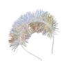 Cute Hairband with Colorful Tinsel Perfect for Parties Stage Performences Eye-catching Party Headband Birthday HeadWear