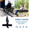 8FT Anti-Slip Aluminum Folding Portable Ramp with Handbags Folding Non-Slip Aluminum Handicap Ramp for Home Stairs Steps