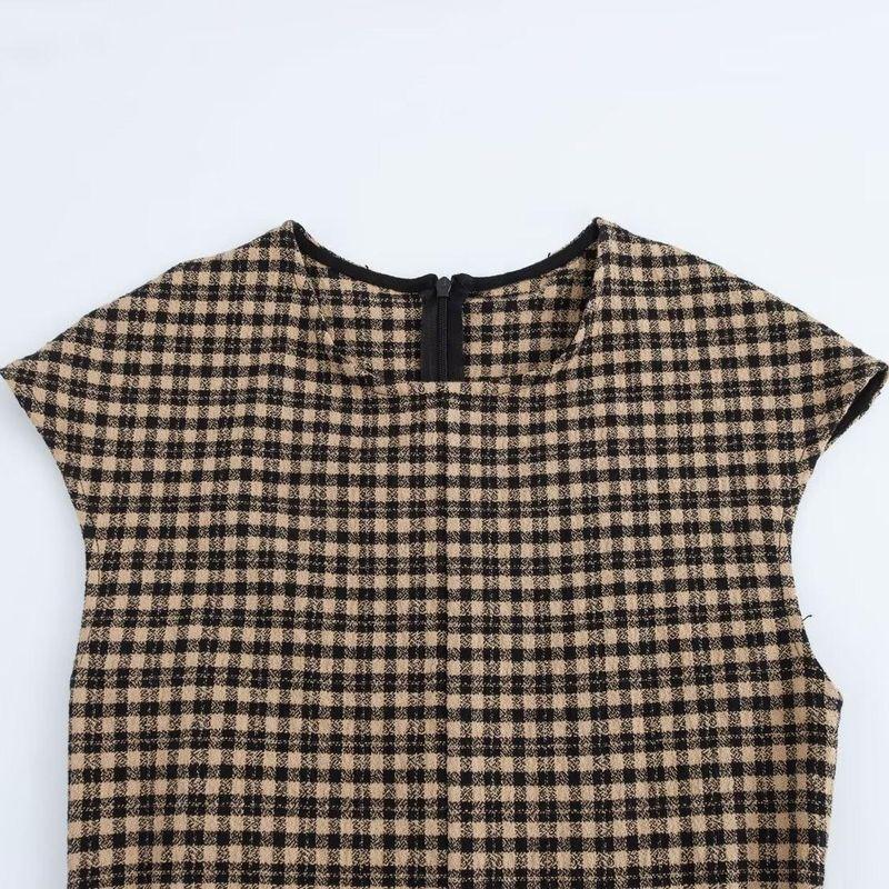 Kaslead New Arrival Women's Clothing Fashion Style Multi-Color Matching Belt Double-Sided Cloth Sleeveless Dress 0264870