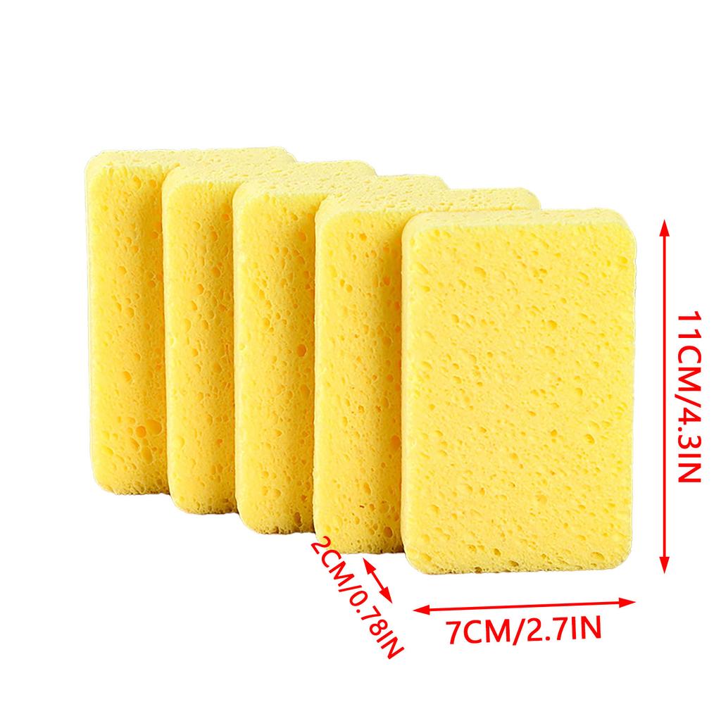 1Pcs Wood Pulp Dishwashing Sponge Wipe Thickened Oil-free Kitchen  Wipe Nano  Pot Brush Cleaning Cloth