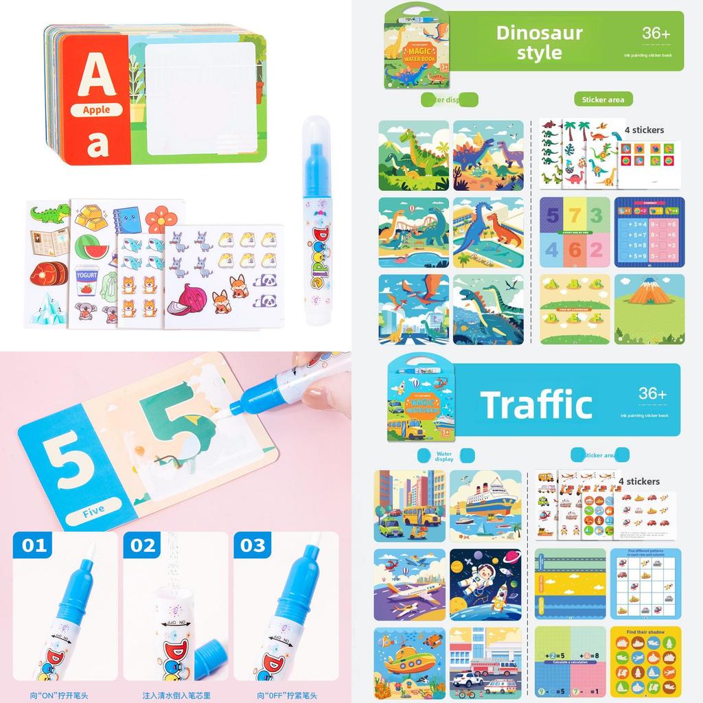 Water Painting Book For Kids With Ocean Animals Reusable Waterbased Art For Early Learning And Creativity