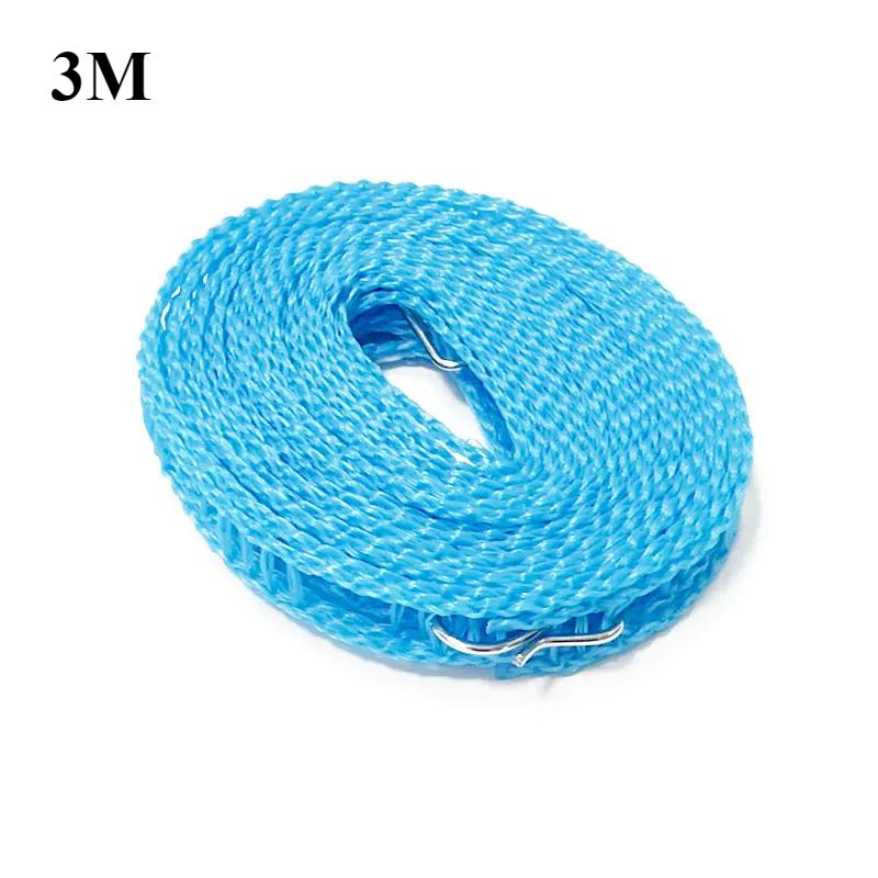 

5м/3м нескользящая ветрозащитная вешалка для одежды на открытом воздухе дорожная выдвижная веревка для белья сушилка для кемпинга домашний гаджет Blue 3M