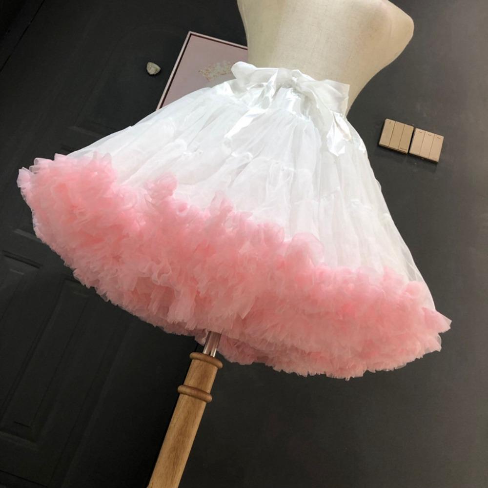 Support Swing Tutu Skirt Lolita Soft Yarn Skirt Boneless Underskirt Vintage Petticoat Crinoline