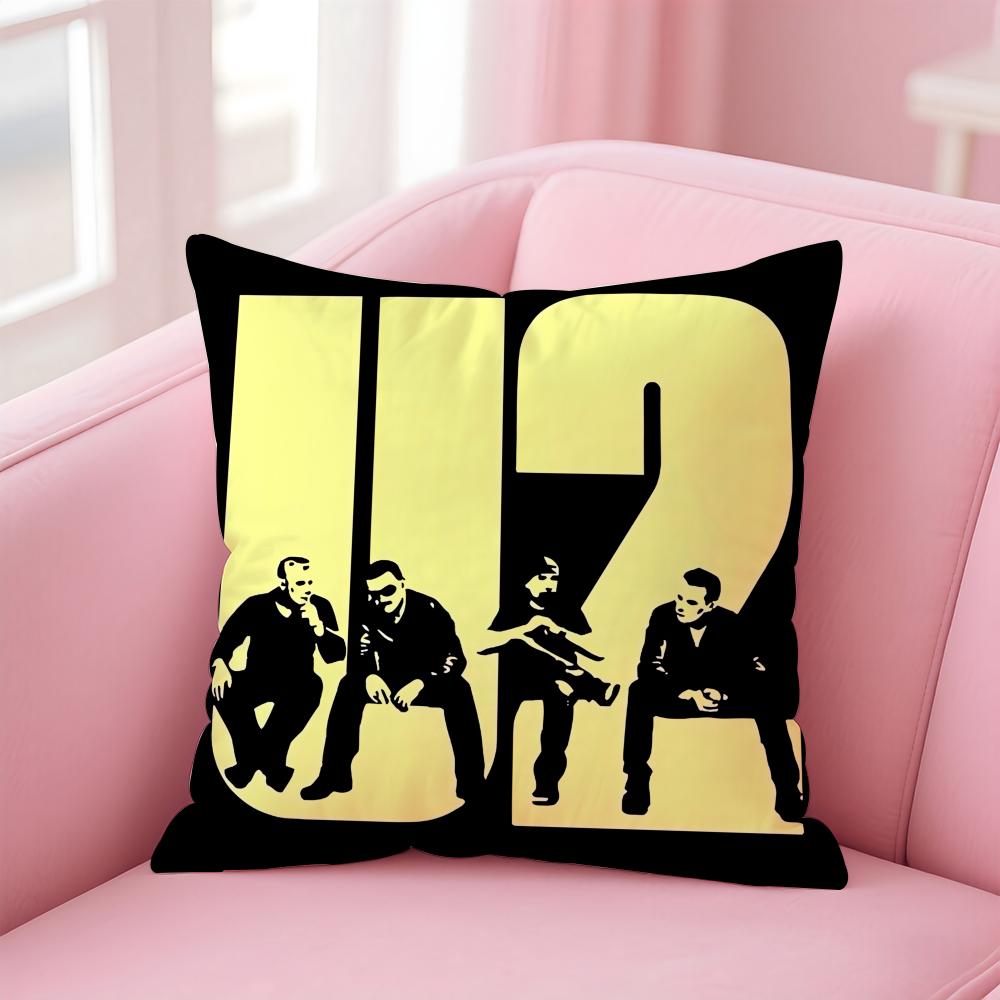 Irish rock Innovative Grandiose Provocative UU2S band Cushion Cover Pillow Case Soft Friendly Fabric Concealed Zipper 30X30cm