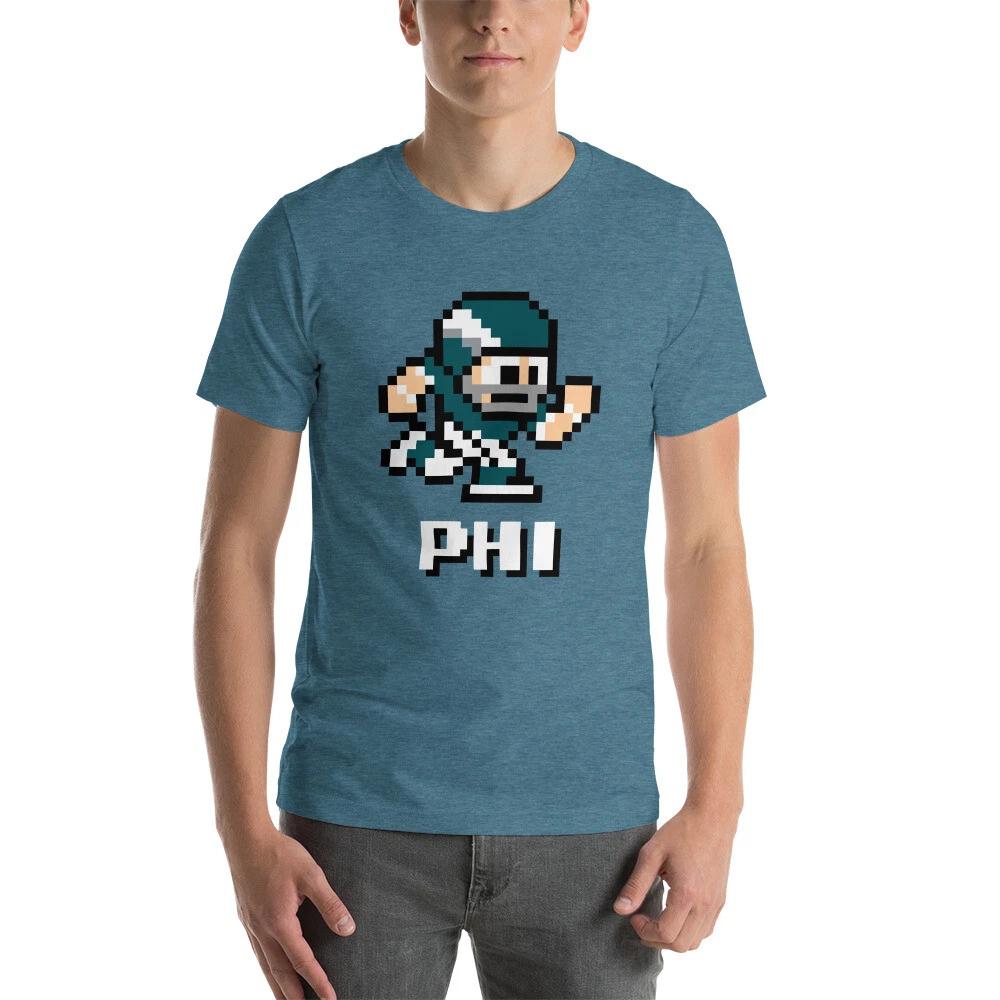 

Philadelphia Eagles NES Football Player 8-bit Tecmo Super Bowl Nintendo T-Shirt L