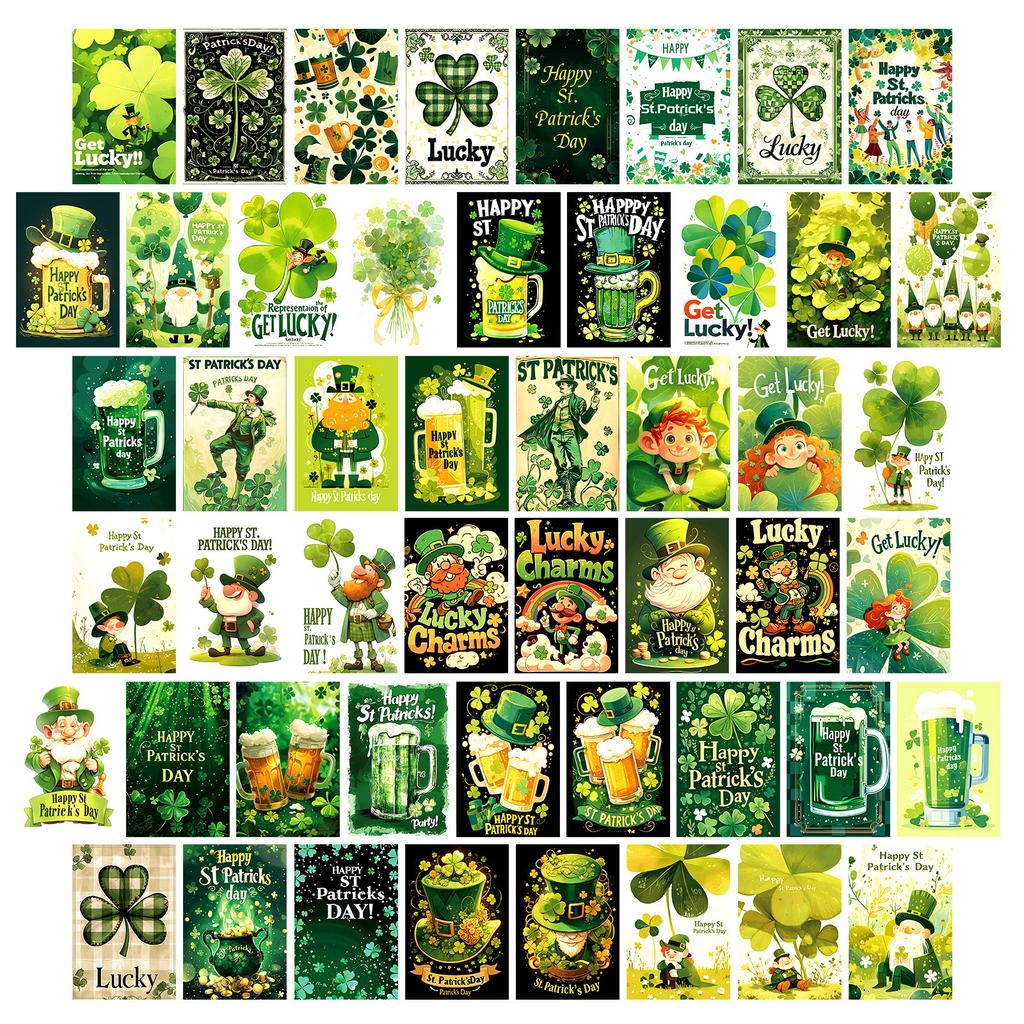 50 Sanpa Series Wall Cards, Living Room Bedroom Layout Cards, Message Cards, Postcards, Greeting Cards, Decorative Cards