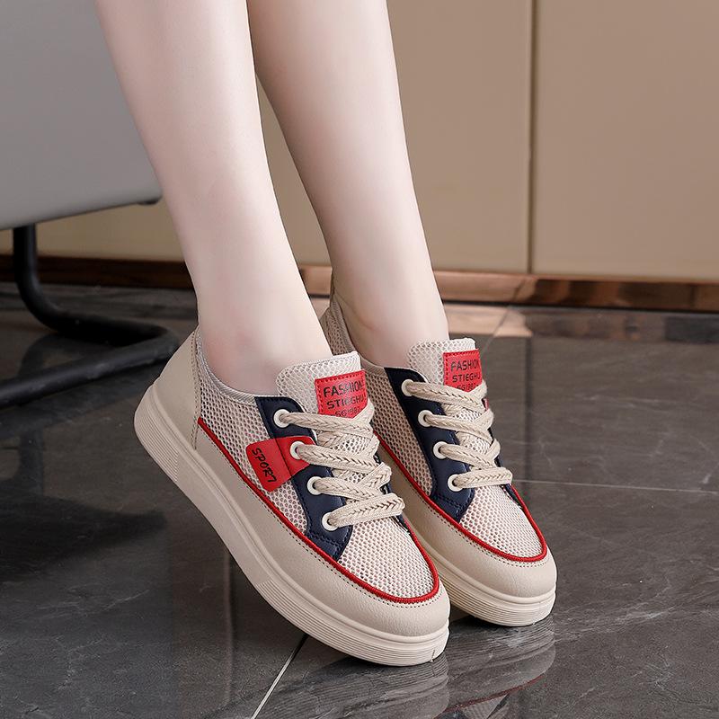 

Fashion Breathable sandals women s mesh new spring summer fashionable versatile casual sports board shoes simple comfortable flats 35