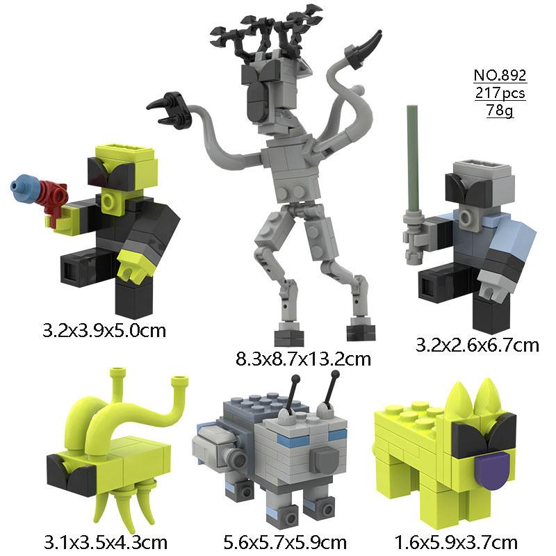 Hot 99 Nächte im Wald Bausteinspielzeug Zusammenbaumodell 99 Nächte im Wald Sammlung Steine für Kinder Weihnachtsgeschenke