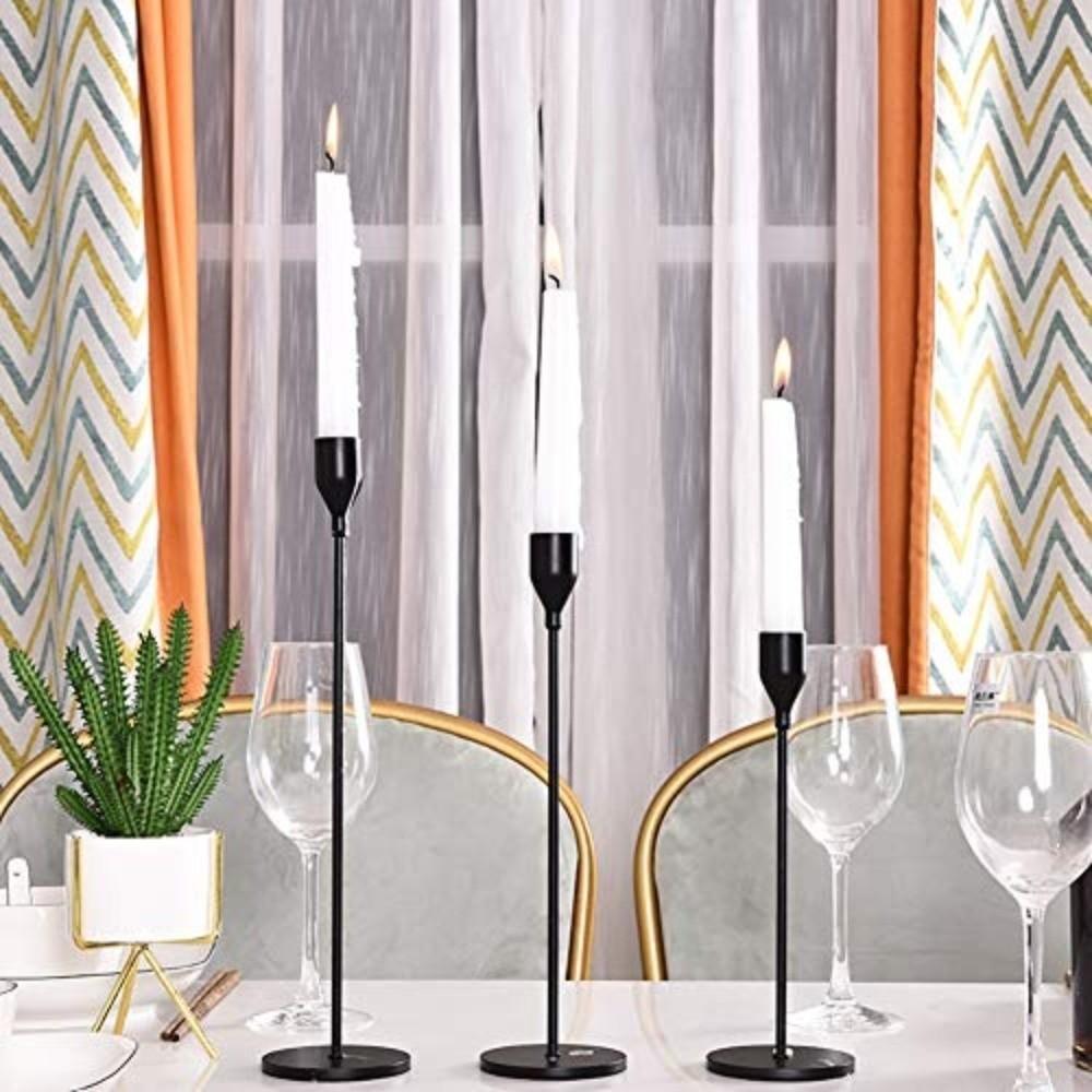 3Pcs/Set Metal Candle Holders Vintage Metal Candle Stand Candlestick Holders  Dining Table