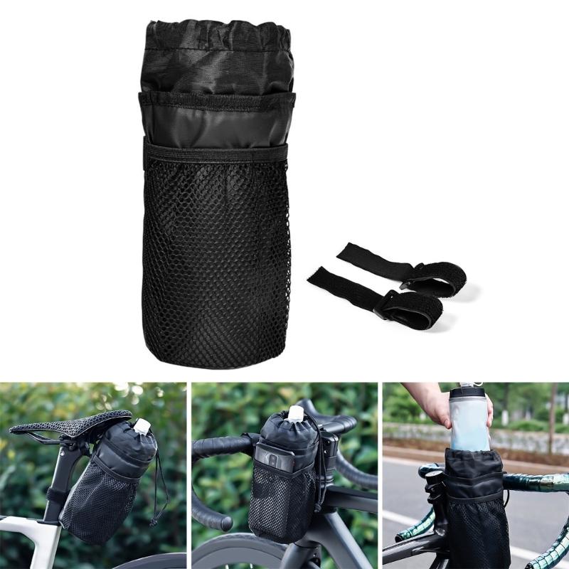 Bike Handlebar Strap on Water Bottle Storage Bag with Shoulder Strap for Travel