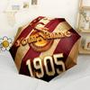 Galatasaray1 Customize Your Name Umbrella Portable Automatic Umbrella Retractable Design with 8-Rib Durability Durable Plastic Iron