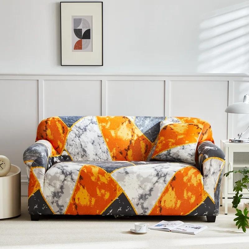 

Anti-slip and Dust-proof Fabric Sofa Cover Nordic-style Elastic Sofa Cover Fabric All-season All-purpose Sand Hair Towel 1 seater 90-120cm