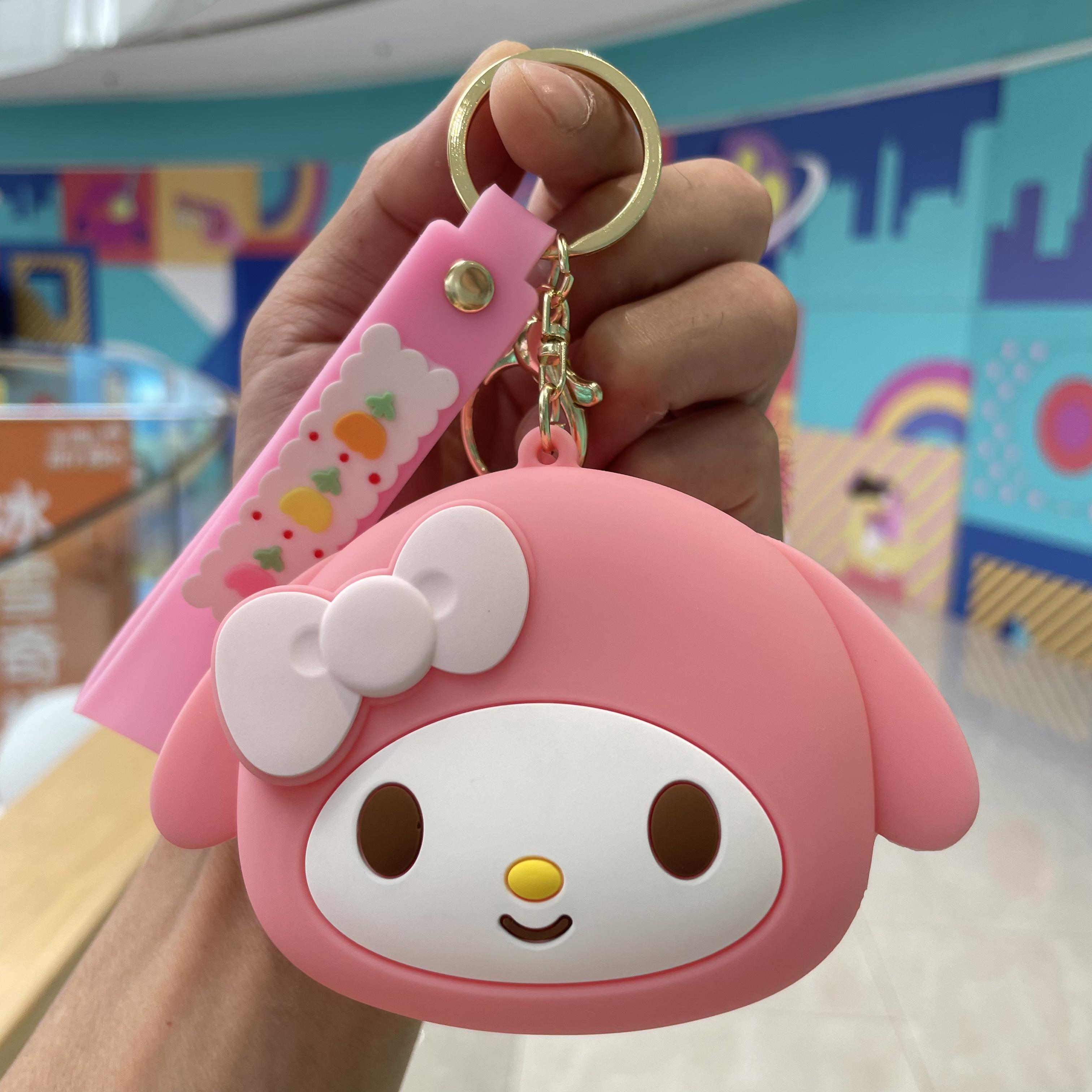 

Keychains Backpack Charm Cute Portable Earring Case Animation Small Headphone Bag Christmas Present Good Gift For Kids