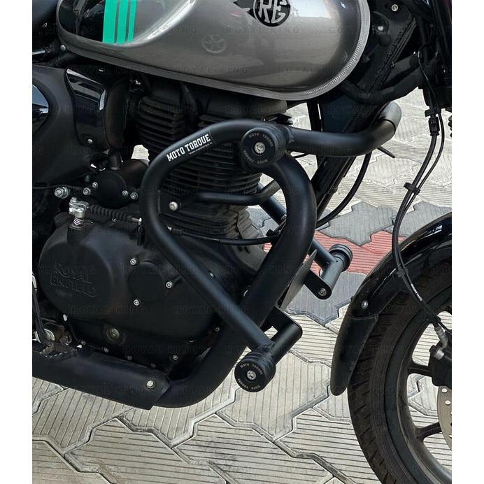 For Royal Enfield Hunter 350 "Astra Crash Guard & Sump Guard, Footrest Combo"