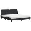 VidaXL Lit avec Matelas, Lit Rembourré avec Coussin de Tête de Lit, Lit Double, Lit Adulte de Chambre à Coucher Intérieur, 3208672
