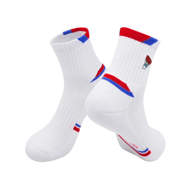 

2026 Professional Badminton Socks Men s Towel Bottom Men s Sweat-absorbing Non-slip Women s Medium Tube Sports Socks Badminton Socks size m (one size fits all 34~38)