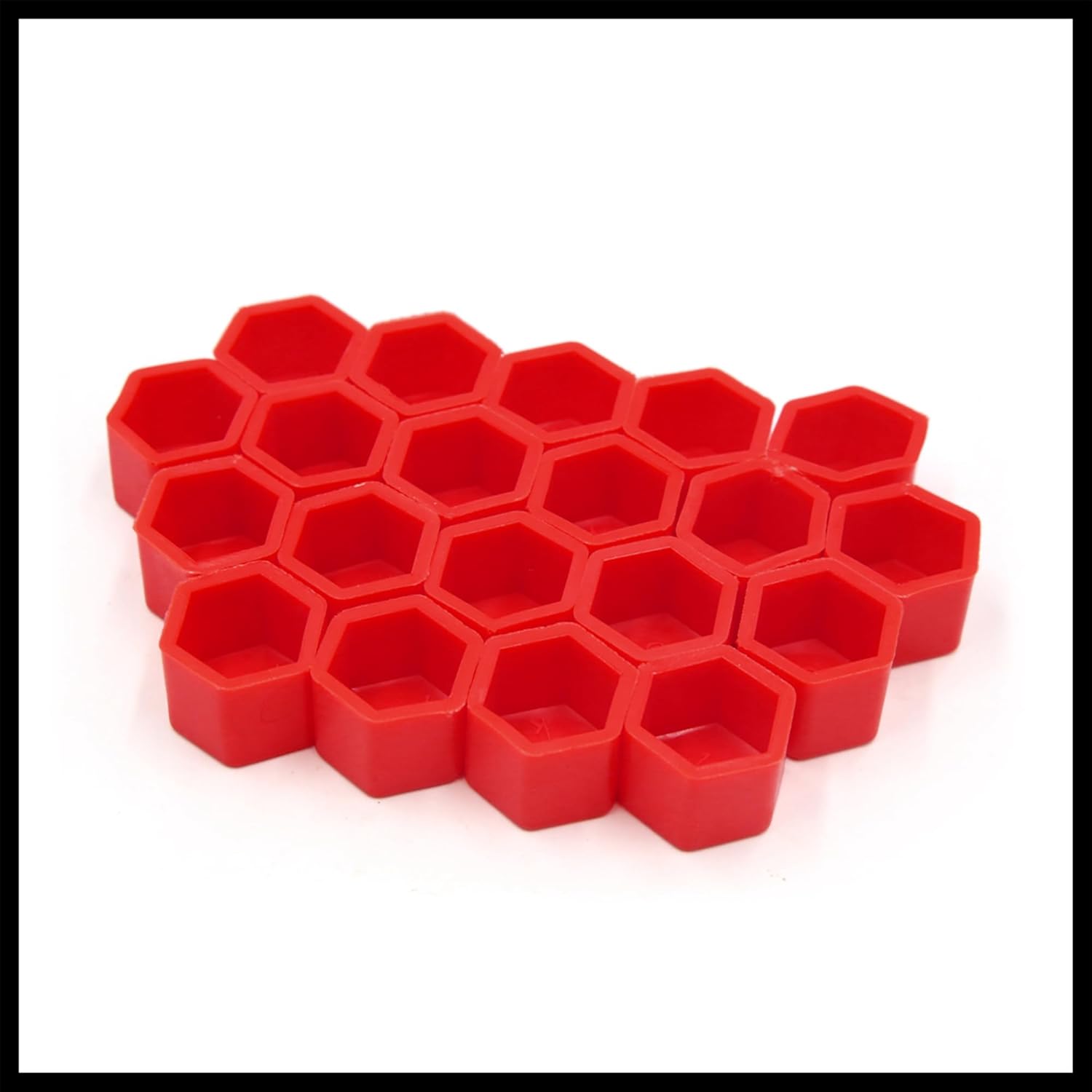 

20 Pcs Red 21mm Car Vehicle Wheel Nut Lug Hub Covers Screw Dust Protect Caps Durable Material