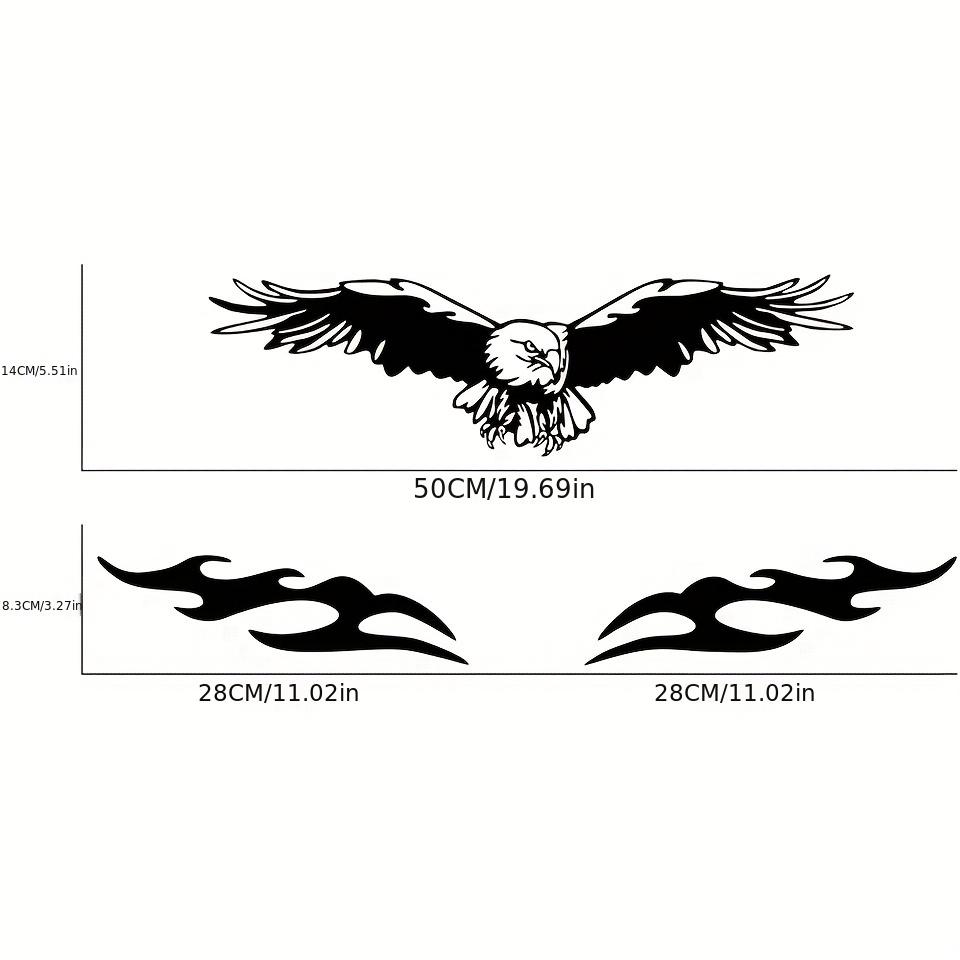 Flying Eagle Car Stickers Auto Hood Door Side Rear Windshield Decoration Vinyl Decals Animal Scratch Covering Auto Accessories