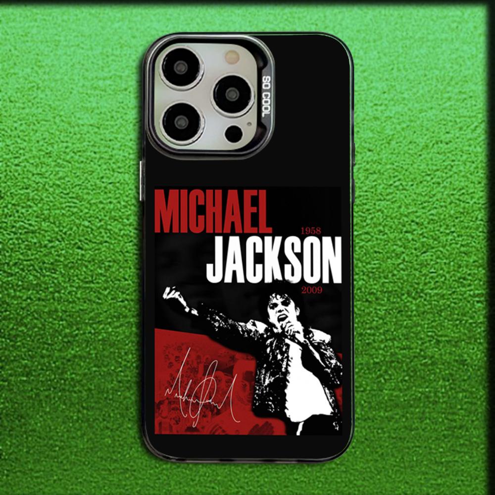 

Singer Michael J-Jackson Phone Case For iPhone 16,15,14,13,12,11,Mini,Pro,MAX Gray Matte Silicone Black Cover iPhone13mini