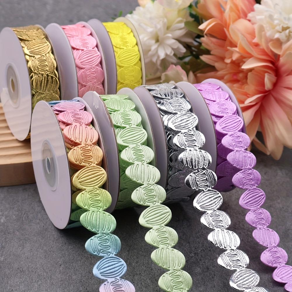 WTEMPO Decorative Ribbon Featuring Easter Eggs Perfect for Crafting Gift Wrapping Floral Arrangements Wreaths and DIY Projects Happy Easter!