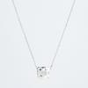 JYDDM 925 Square Pendant Cubic Necklace